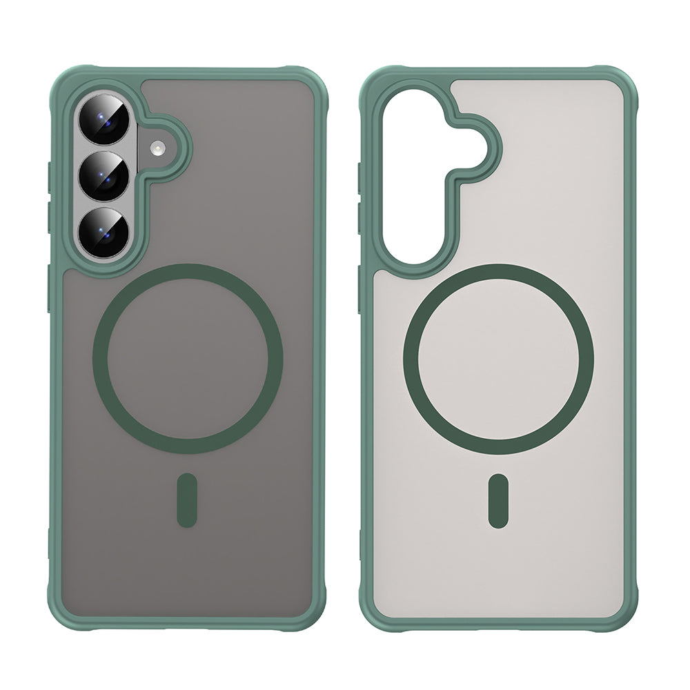 Custodia MagSafe per Samsung Galaxy S26 Plus S947, Techsuit, HaloFrost II, Verde