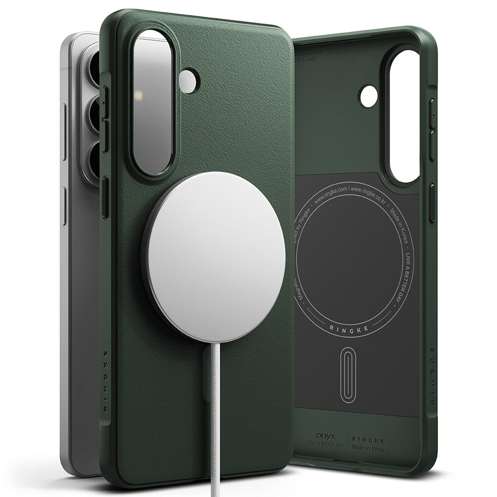 Custodia MagSafe per Samsung Galaxy S26 S942, Ringke, Onyx, Verde Scuro