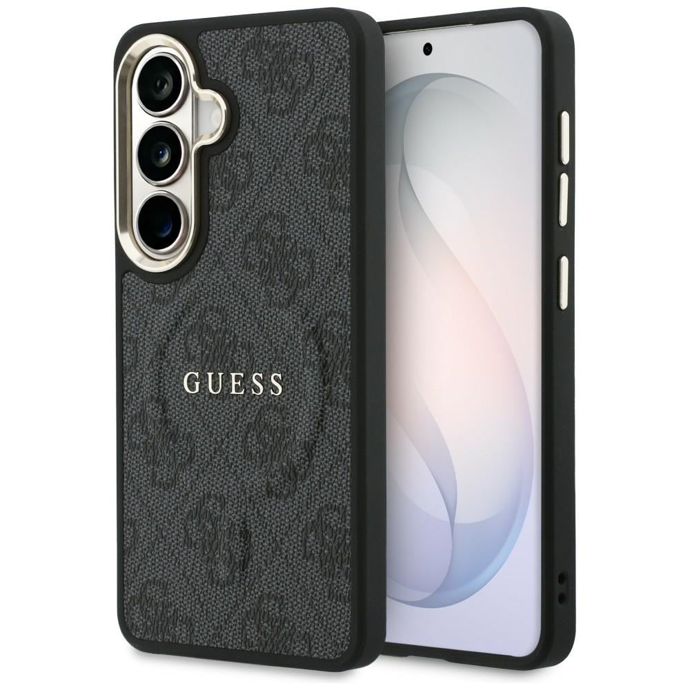 Custodia MagSafe per Samsung Galaxy S26 S942, Guess, 4G Embossed Ring, Nera