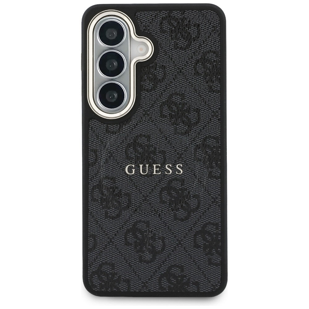 Custodia MagSafe per Samsung Galaxy S26 S942, Guess, 4G Embossed Ring, Nera