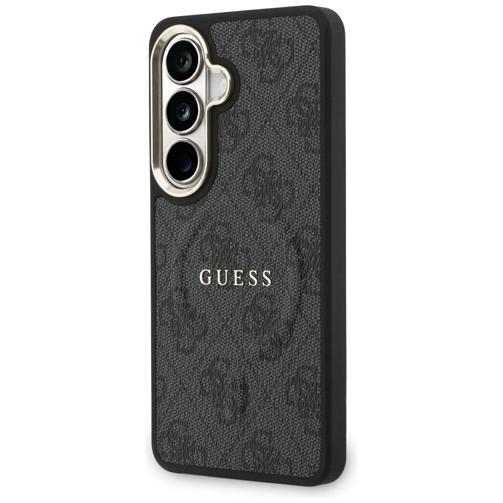 Custodia MagSafe per Samsung Galaxy S26 S942, Guess, 4G Embossed Ring, Nera