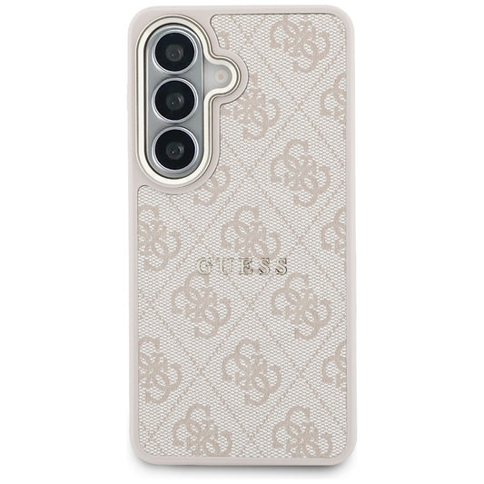 Custodia MagSafe per Samsung Galaxy S26 S942, Guess, 4G Embossed Ring, Rosa