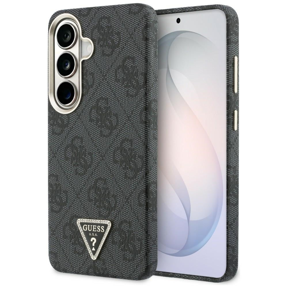 Custodia MagSafe per Samsung Galaxy S26 S942, Guess, Logo Triangolo 4G, Nera