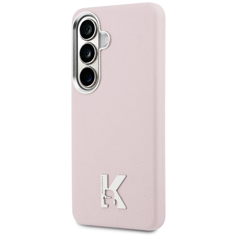 Custodia MagSafe per Samsung Galaxy S26 S942, Karl Lagerfeld, Karl Head Logo, Rosa