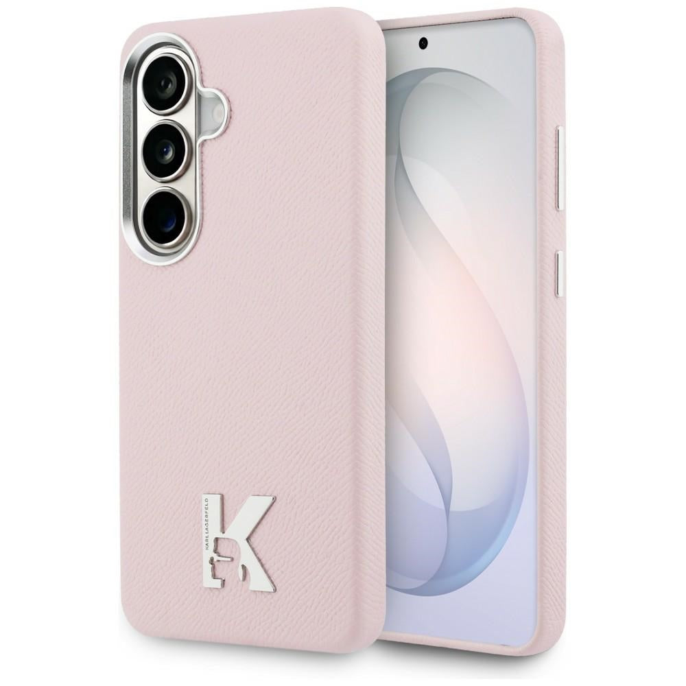 Custodia MagSafe per Samsung Galaxy S26 S942, Karl Lagerfeld, Karl Head Logo, Rosa