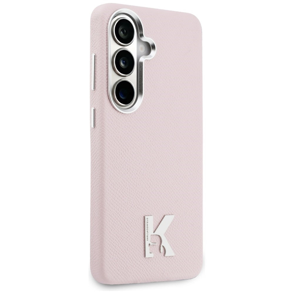 Custodia MagSafe per Samsung Galaxy S26 S942, Karl Lagerfeld, Karl Head Logo, Rosa