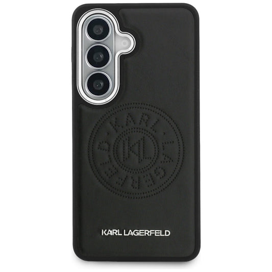 Custodia MagSafe per Samsung Galaxy S26 S942, Karl Lagerfeld, Karl Round Point Logo, Nera
