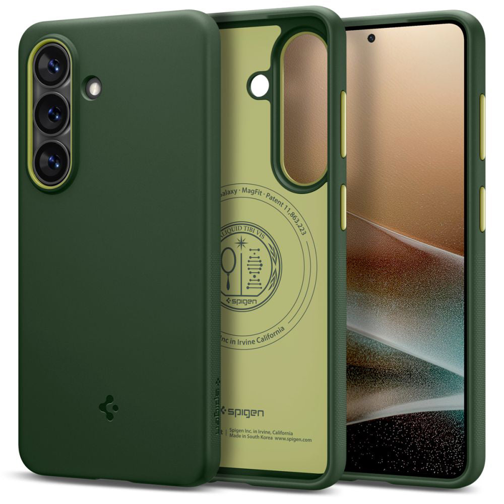 Custodia MagSafe per Samsung Galaxy S26 S942, Spigen, Caseology Nano Pop, Verde ACS11067