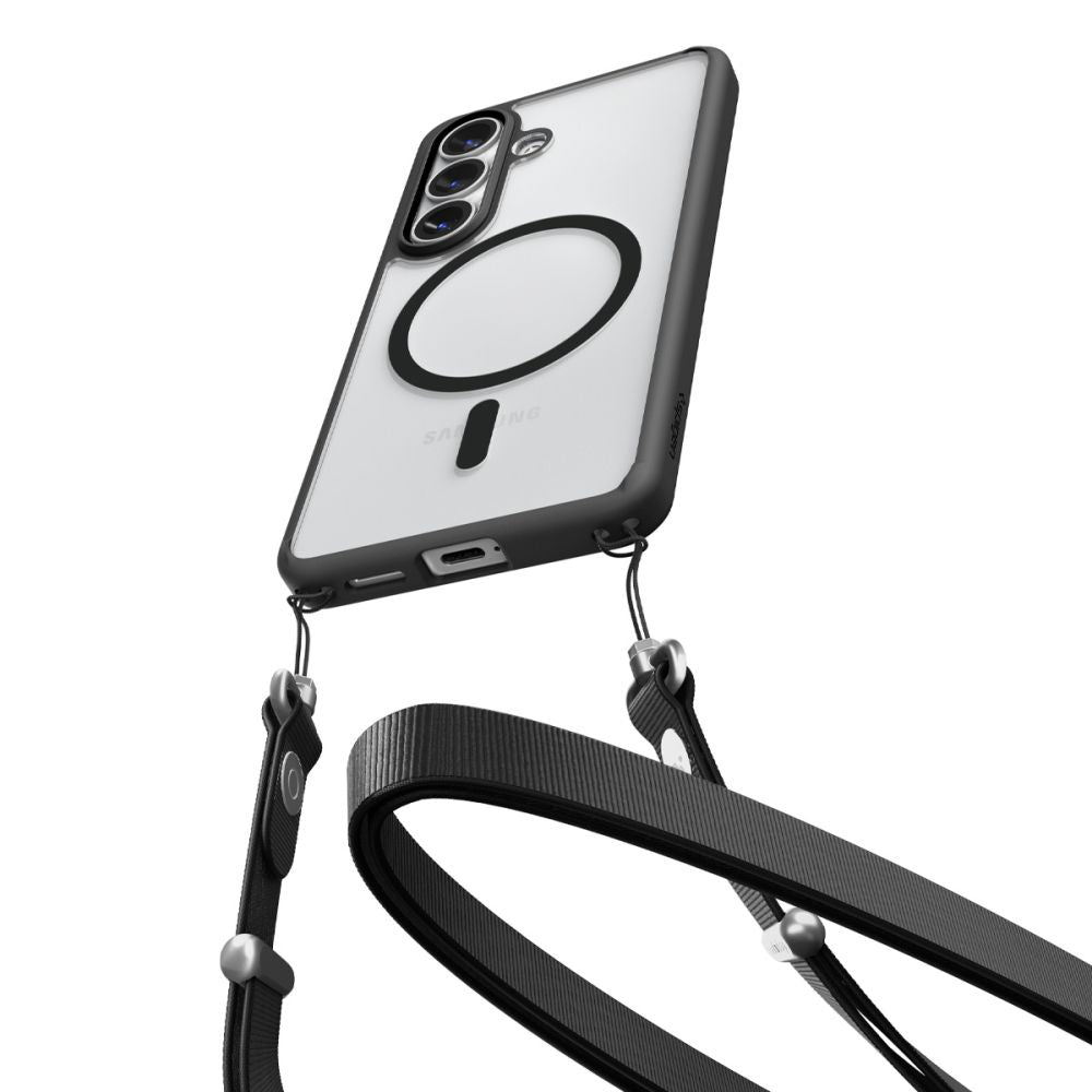 Custodia MagSafe per Samsung Galaxy S26 S942, Spigen, Ultra Hybrid, Nera Opaca ACS10735