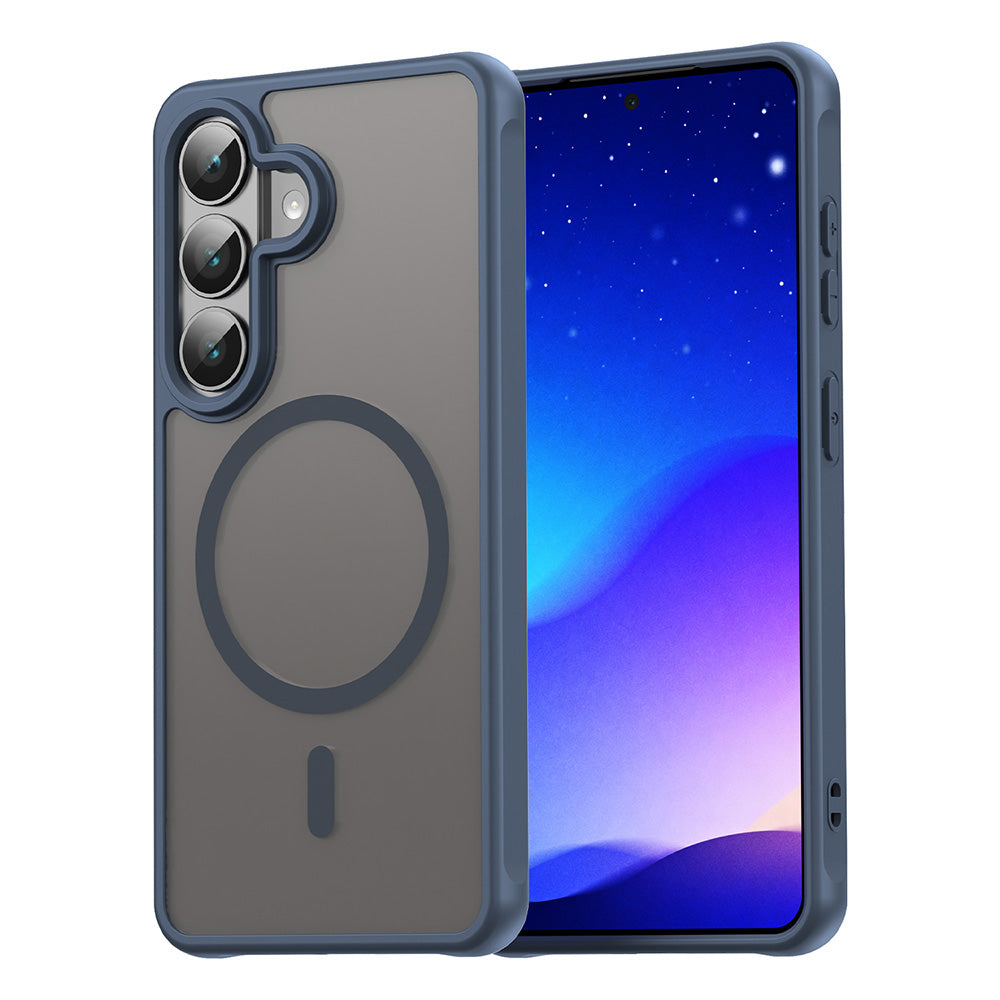 Custodia MagSafe per Samsung Galaxy S26 S942, Techsuit, HaloFrost II, Blu Navy