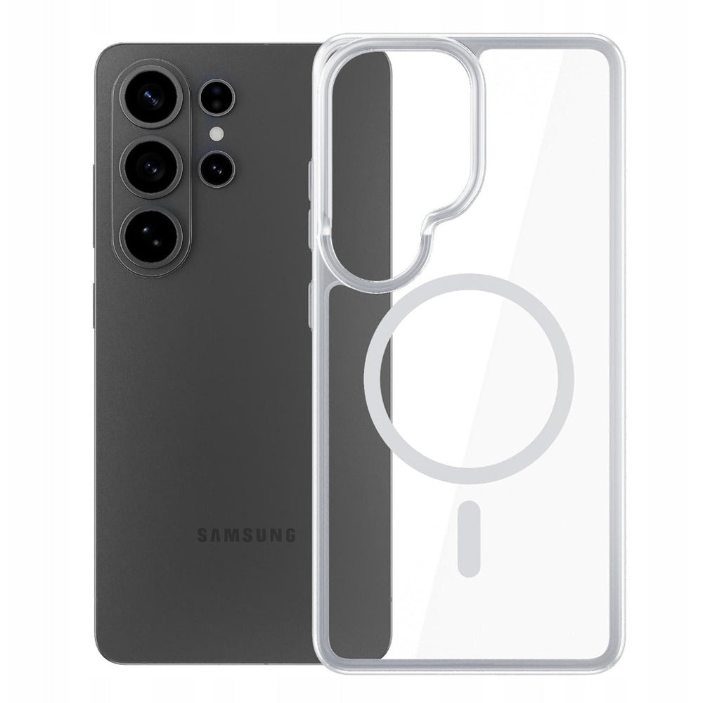 Custodia MagSafe per Samsung Galaxy S26 Ultra S948, 3MK, Armor MagCase, Trasparente