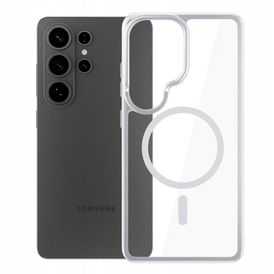 Custodia MagSafe per Samsung Galaxy S26 Ultra, 3MK, Armor MagCase, Trasparente