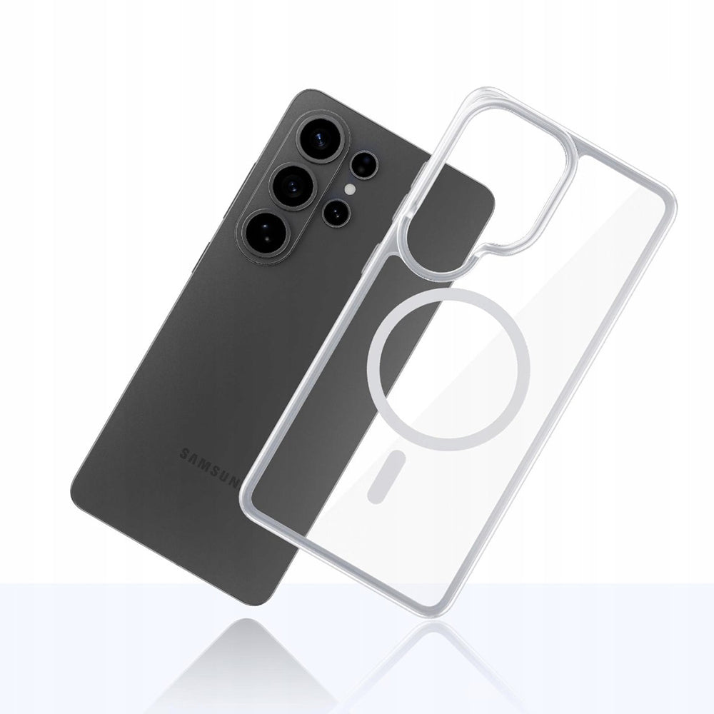 Custodia MagSafe per Samsung Galaxy S26 Ultra S948, 3MK, Armor MagCase, Trasparente
