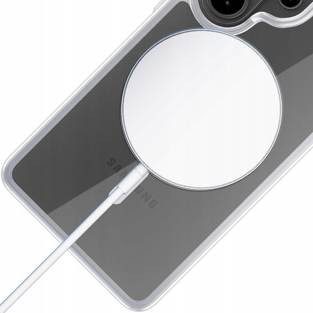 Custodia MagSafe per Samsung Galaxy S26 Ultra S948, 3MK, Armor MagCase, Trasparente