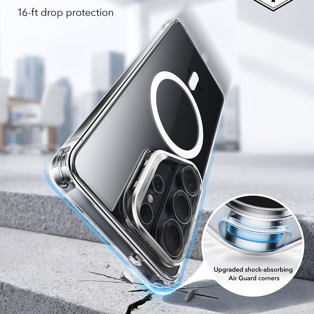 Custodia MagSafe per Samsung Galaxy S26 Ultra S948, ESR, Classic Hybrid Kickstand, Trasparente
