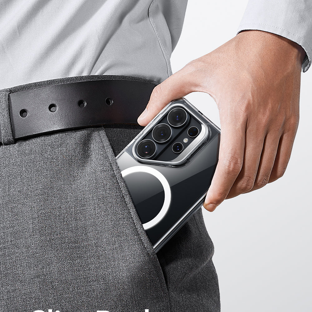 Custodia MagSafe per Samsung Galaxy S26 Ultra S948, ESR, Classic Hybrid Kickstand, Trasparente