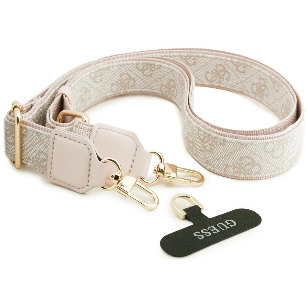 Custodia MagSafe per Samsung Galaxy S26 Ultra S948, GUESS, 4G Big Rhinestone Triangle Strap, Rosa