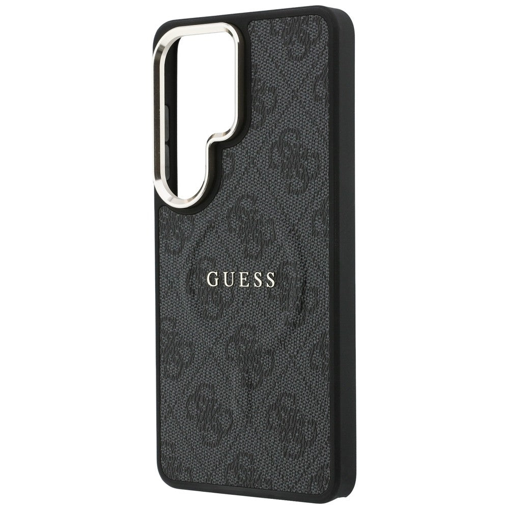 Custodia MagSafe per Samsung Galaxy S26 Ultra S948, Guess, 4G Embossed Ring, Nera