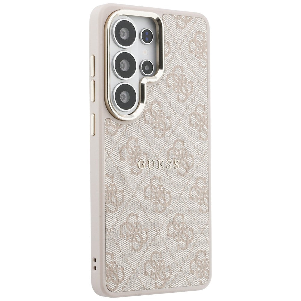 Custodia MagSafe per Samsung Galaxy S26 Ultra S948, Guess, 4G Embossed Ring, Rosa