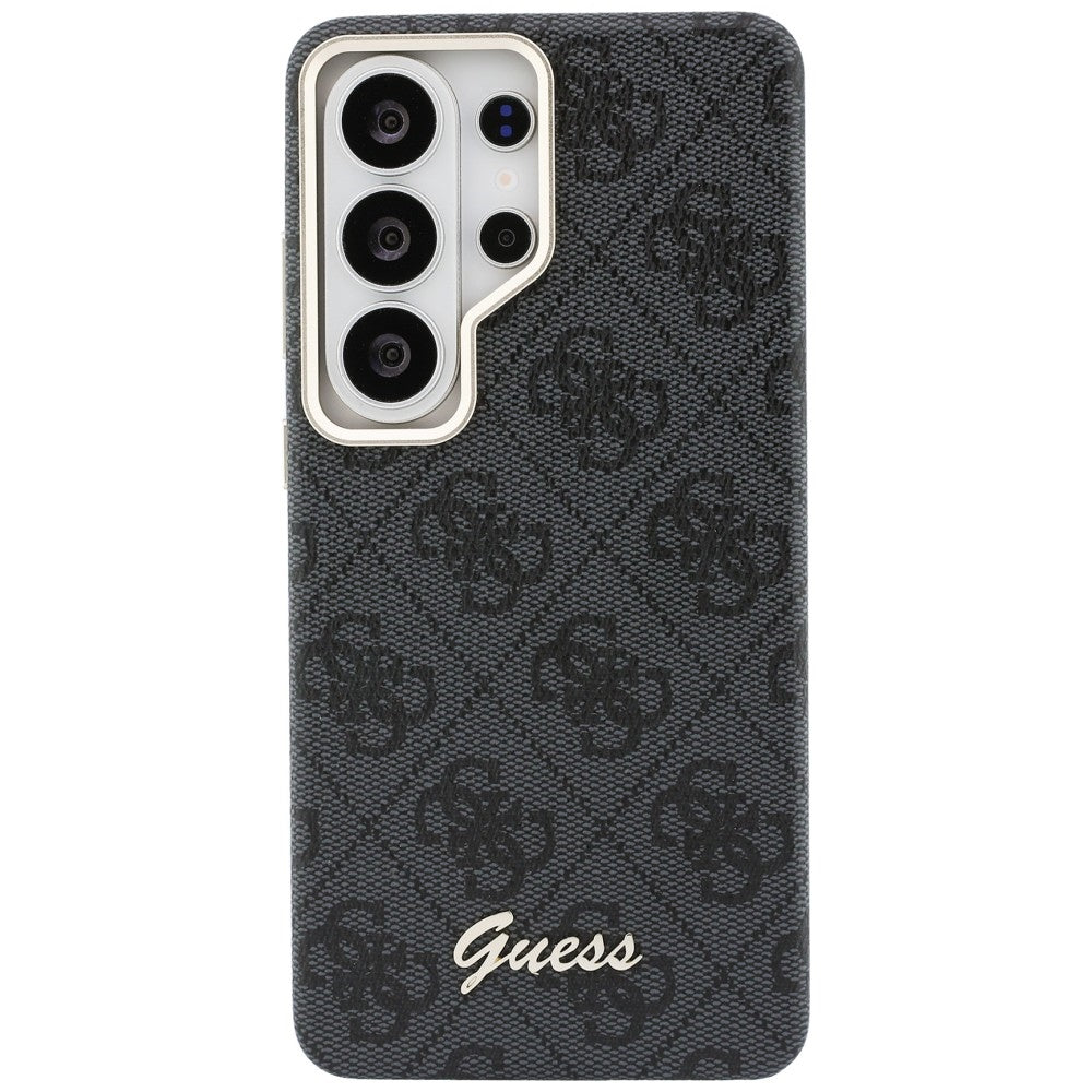 Custodia MagSafe per Samsung Galaxy S26 Ultra S948, Guess, 4G Script Logo, Nera