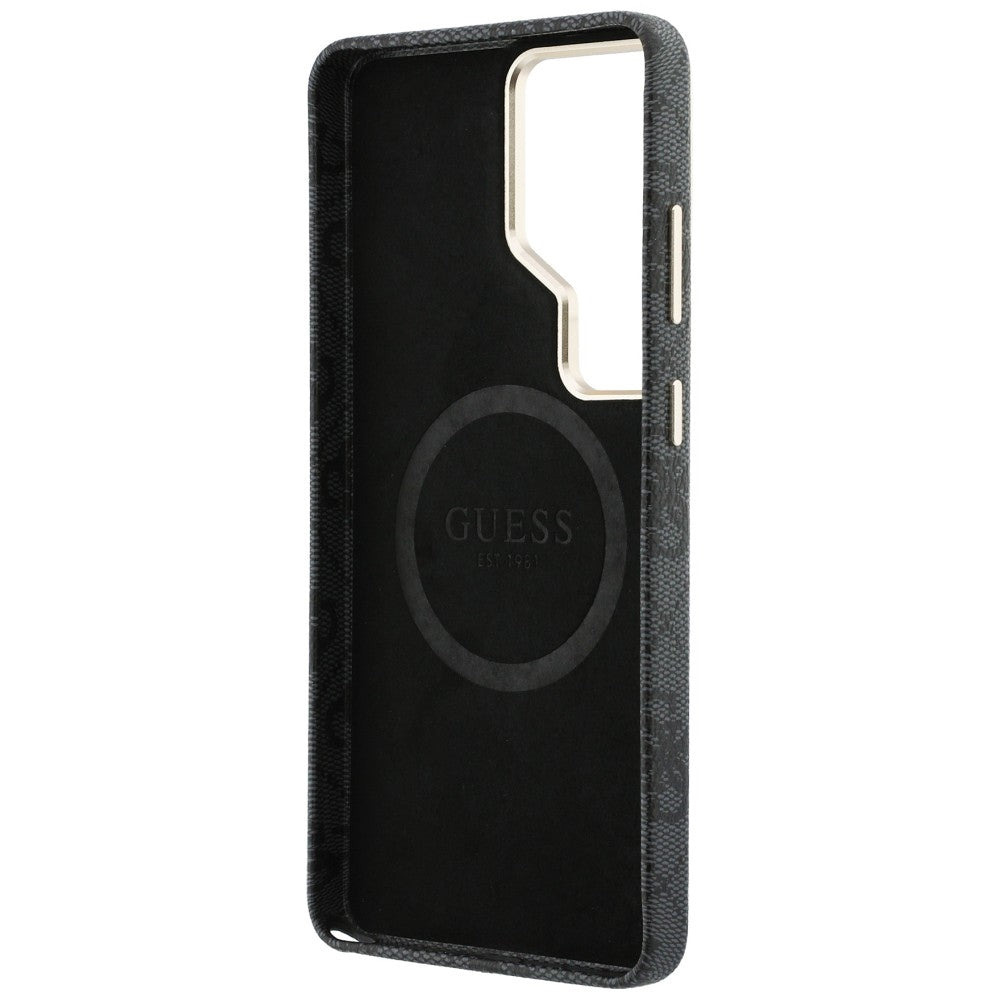 Custodia MagSafe per Samsung Galaxy S26 Ultra S948, Guess, 4G Script Logo, Nera