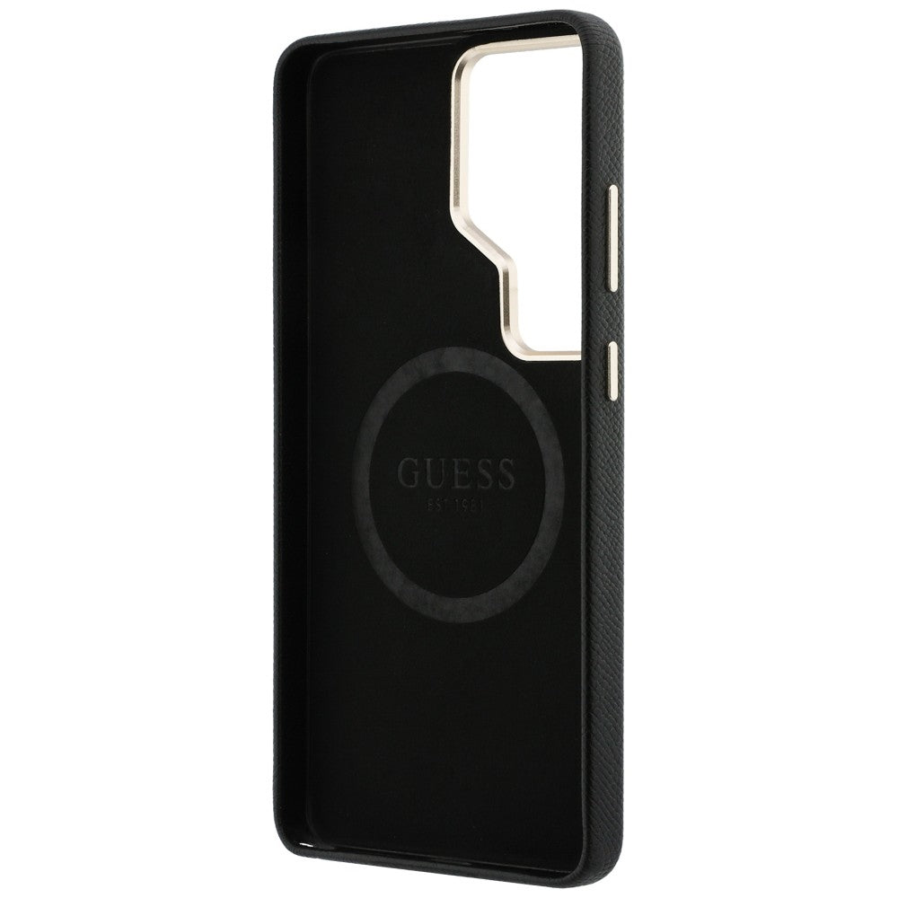 Custodia MagSafe per Samsung Galaxy S26 Ultra S948, Guess, Rhinestone Round Logo, Nera