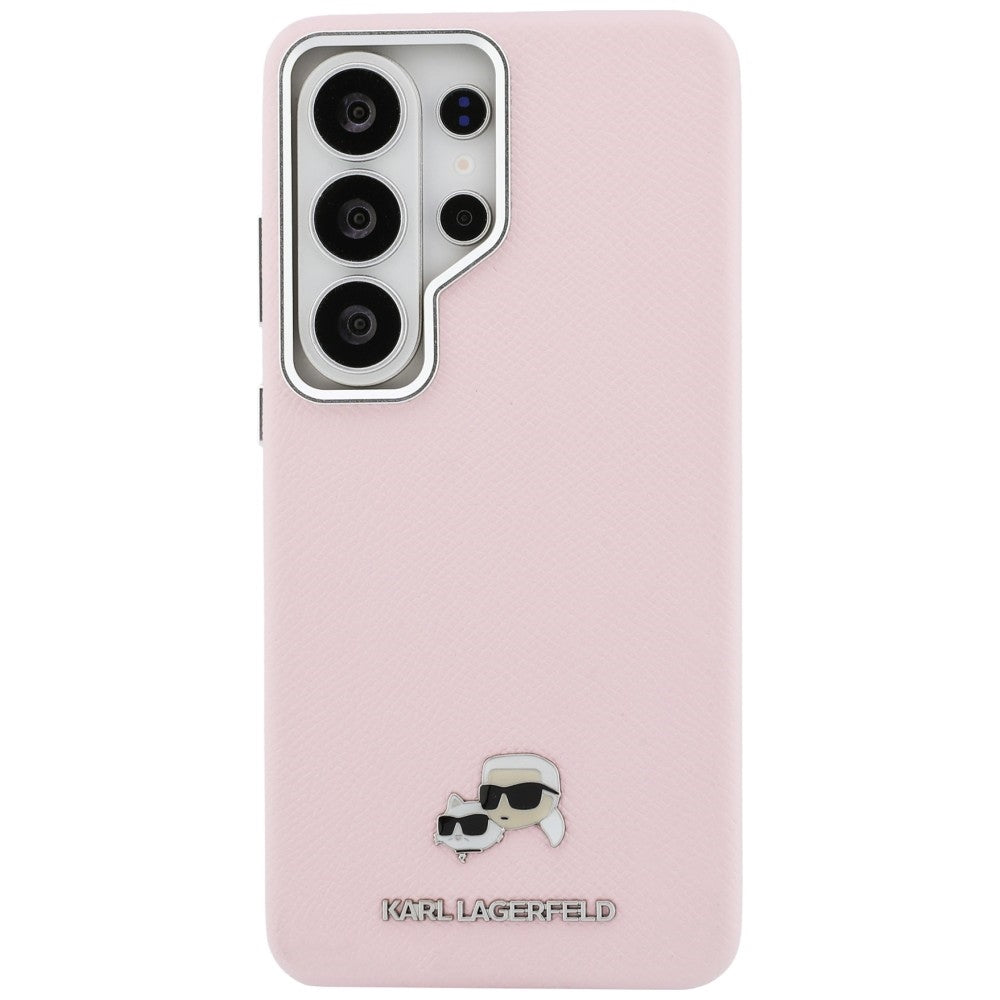 Custodia MagSafe per Samsung Galaxy S26 Ultra S948, Karl Lagerfeld, Karl & Choupette Head's Pin, Rosa