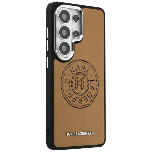 Custodia MagSafe per Samsung Galaxy S26 Ultra S948, Karl Lagerfeld, Karl Round Point Logo, Marrone