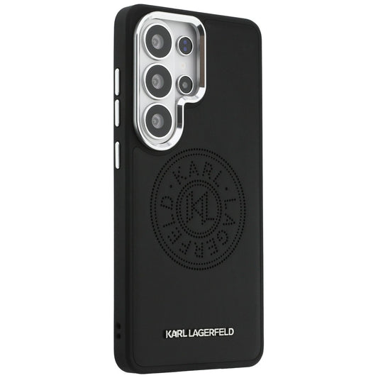 Custodia MagSafe per Samsung Galaxy S26 Ultra S948, Karl Lagerfeld, Karl Round Point Logo, Nera