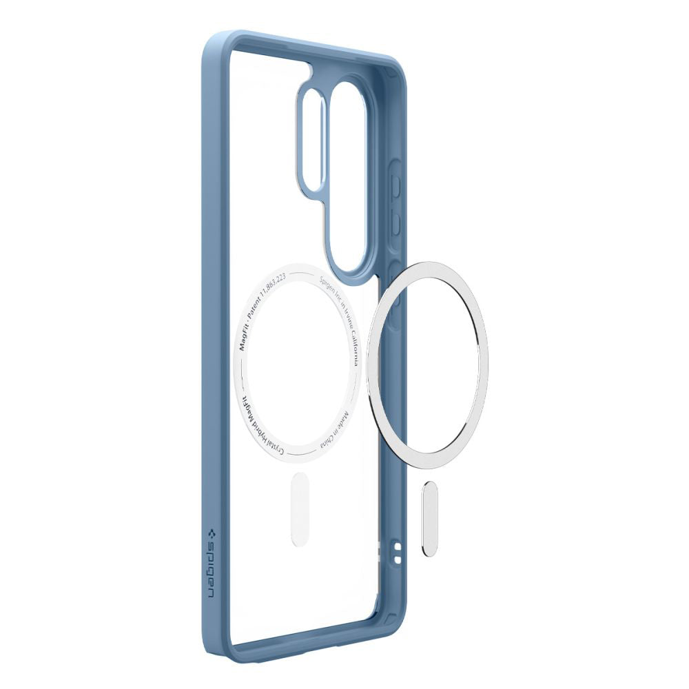 Custodia MagSafe per Samsung Galaxy S26 Ultra S948, Spigen, Ultra Hybrid, Blu ACS11207