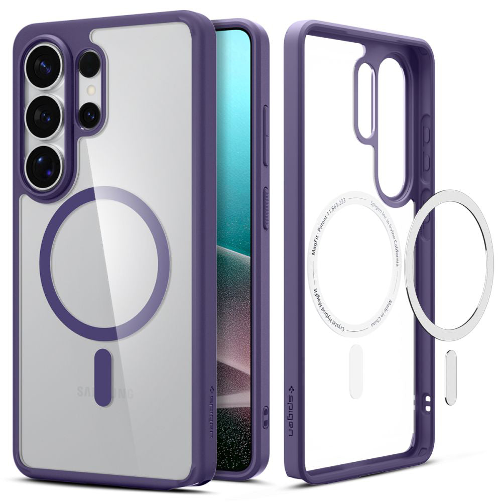 Custodia MagSafe per Samsung Galaxy S26 Ultra S948, Spigen, Ultra Hybrid, Viola Scuro ACS11208