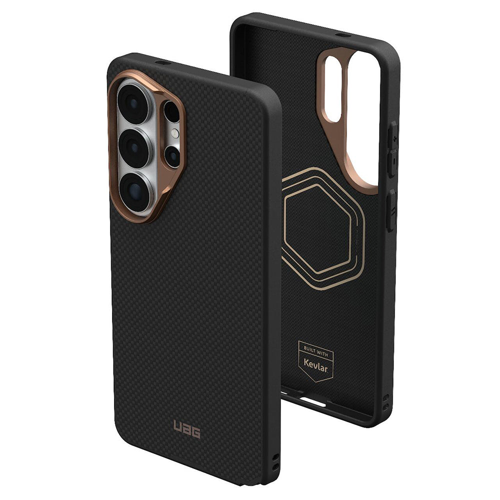Custodia MagSafe per Samsung Galaxy S26 Ultra S948, Urban Armor Gear, Fibr Armr, Nero Bronzo