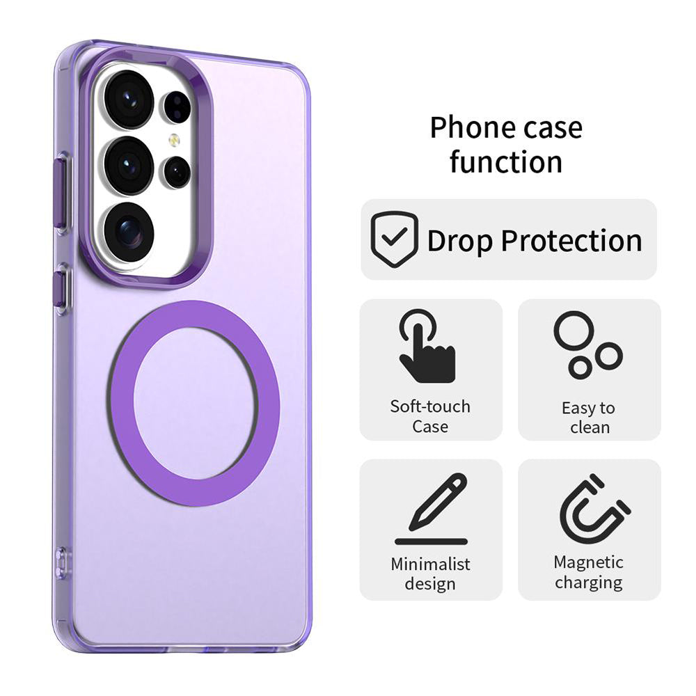 Custodia MagSafe per Samsung Galaxy S26 Ultra, Techsuit, CandyCase, Viola