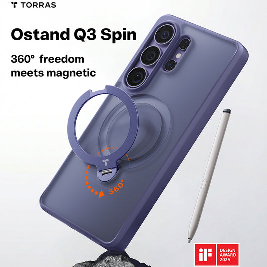 Custodia MagSafe per Samsung Galaxy S26 Ultra, Torras, Ostand Spin, Mov