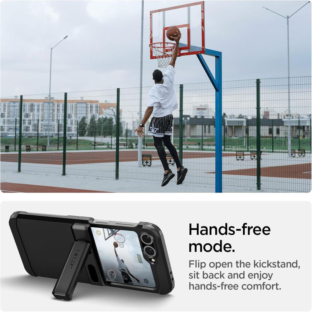 MagSafe Case for Samsung Galaxy Z Flip7 FE F761 / Z Flip6 F741, Spigen, Tough Armor Pro, Black ACS09807