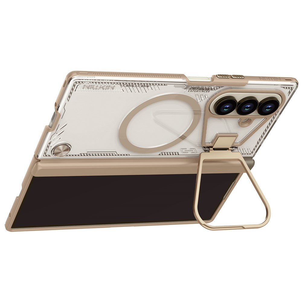 Custodia MagSafe per Samsung Galaxy Z Fold7 F966, Nillkin, Iceblade Prop con ritaglio per fotocamera, Marrone