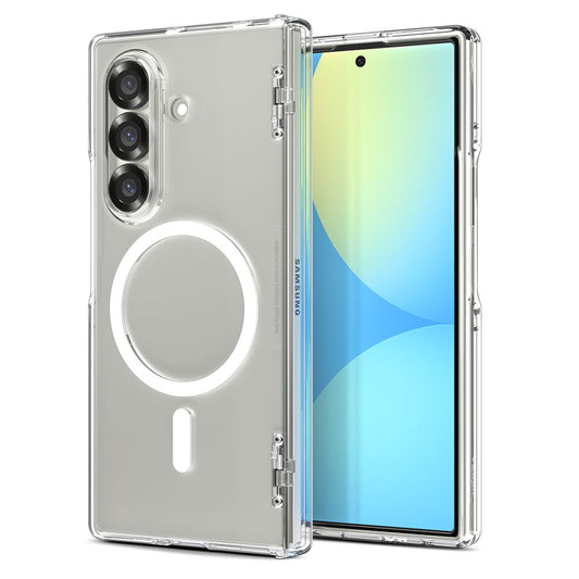 Custodia MagSafe per Samsung Galaxy Z Fold7 F966, Spigen, Ultra Hybrid Pro, Trasparente