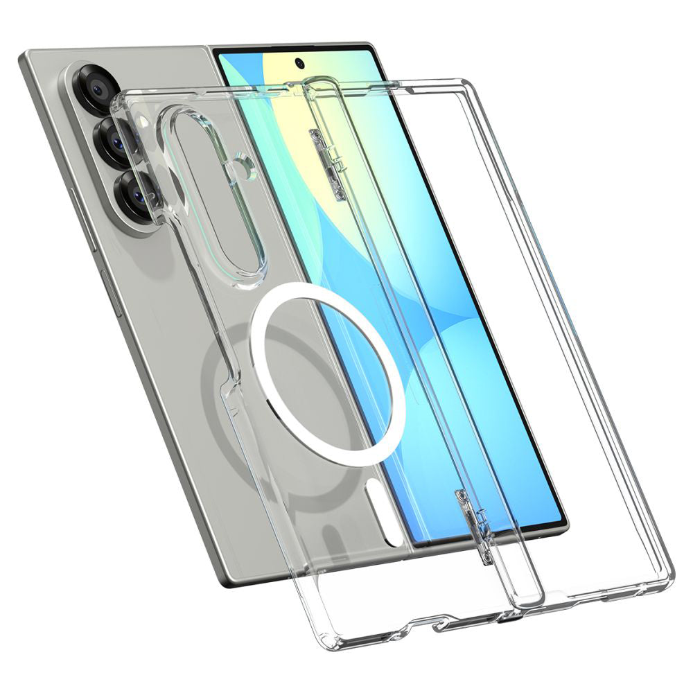 Custodia MagSafe per Samsung Galaxy Z Fold7 F966, Spigen, Ultra Hybrid Pro, Trasparente ACS09546