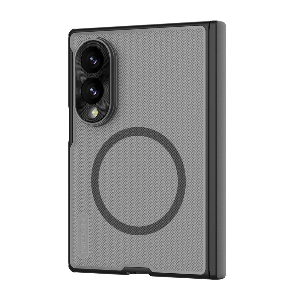 Custodia MagSafe per Samsung Galaxy Z Fold8 F971, Nillkin, Super Frosted Shield, Nero Trasparente