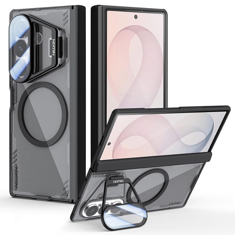 Custodia MagSafe per Samsung Galaxy Z Fold8 Ultra F976, Nillkin, Iceblade Prop con ritaglio per fotocamera, Nera