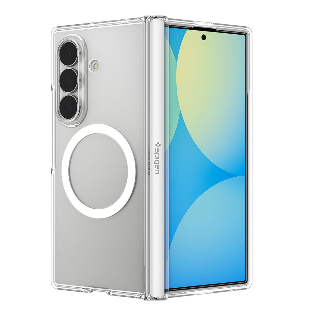 Custodia MagSafe per Samsung Galaxy Z Fold8 Ultra F976, Spigen, Ultra Hybrid Pro, Trasparente Bianca ACS11506