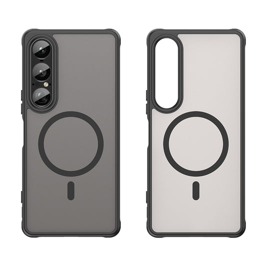 Custodia MagSafe per Sony Xperia 1 VII, Techsuit, HaloFrost II, Nera