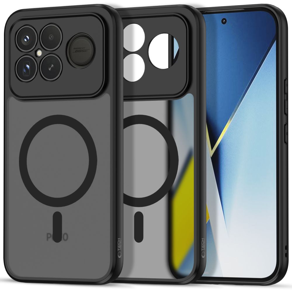 Custodia MagSafe per Xiaomi Poco F8 Ultra, Tech-Protect, Magmat, Nera