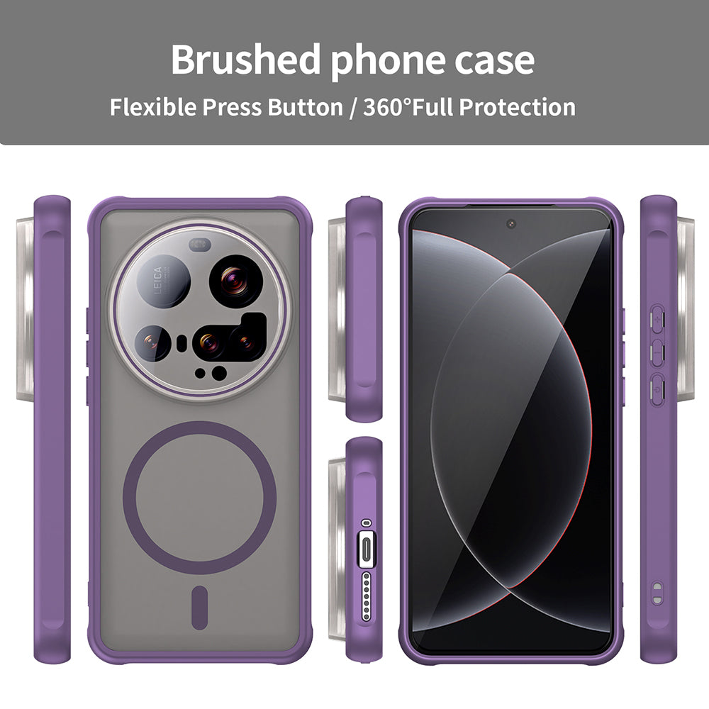Custodia MagSafe per Xiaomi 15 Ultra, Techsuit, HaloFrost II, Viola