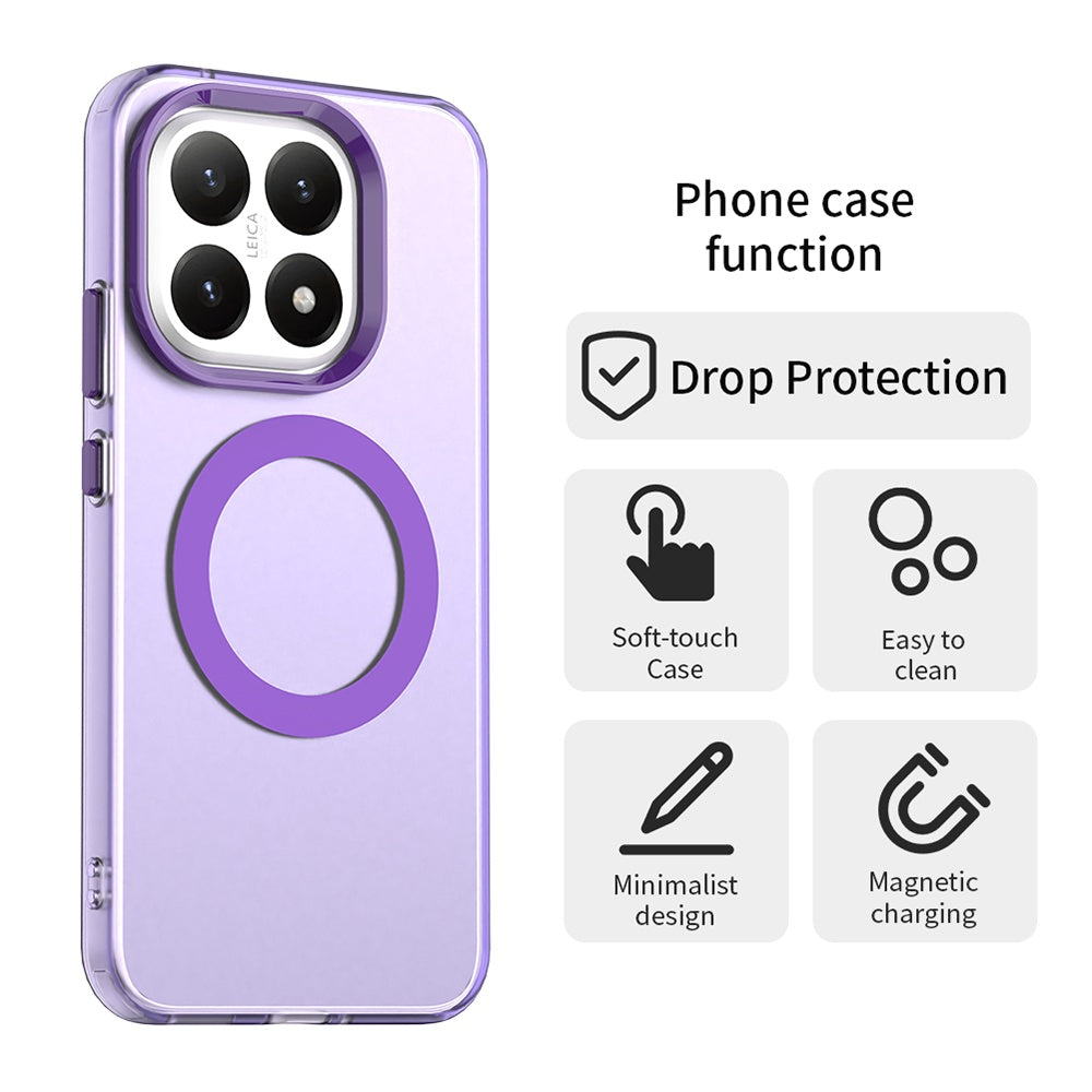 Custodia MagSafe per Xiaomi 15T, Techsuit, CandyCase, Viola