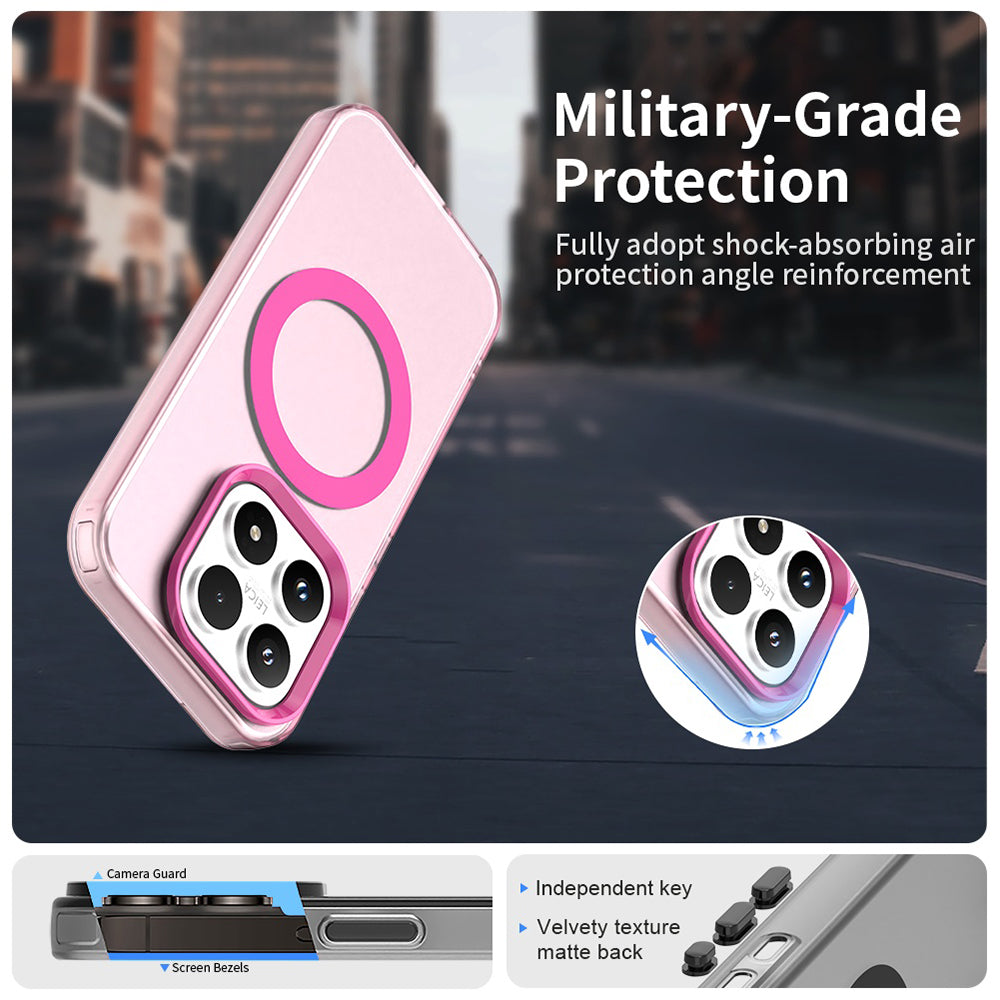Custodia MagSafe per Xiaomi 17, Techsuit, CandyCase, Rosa