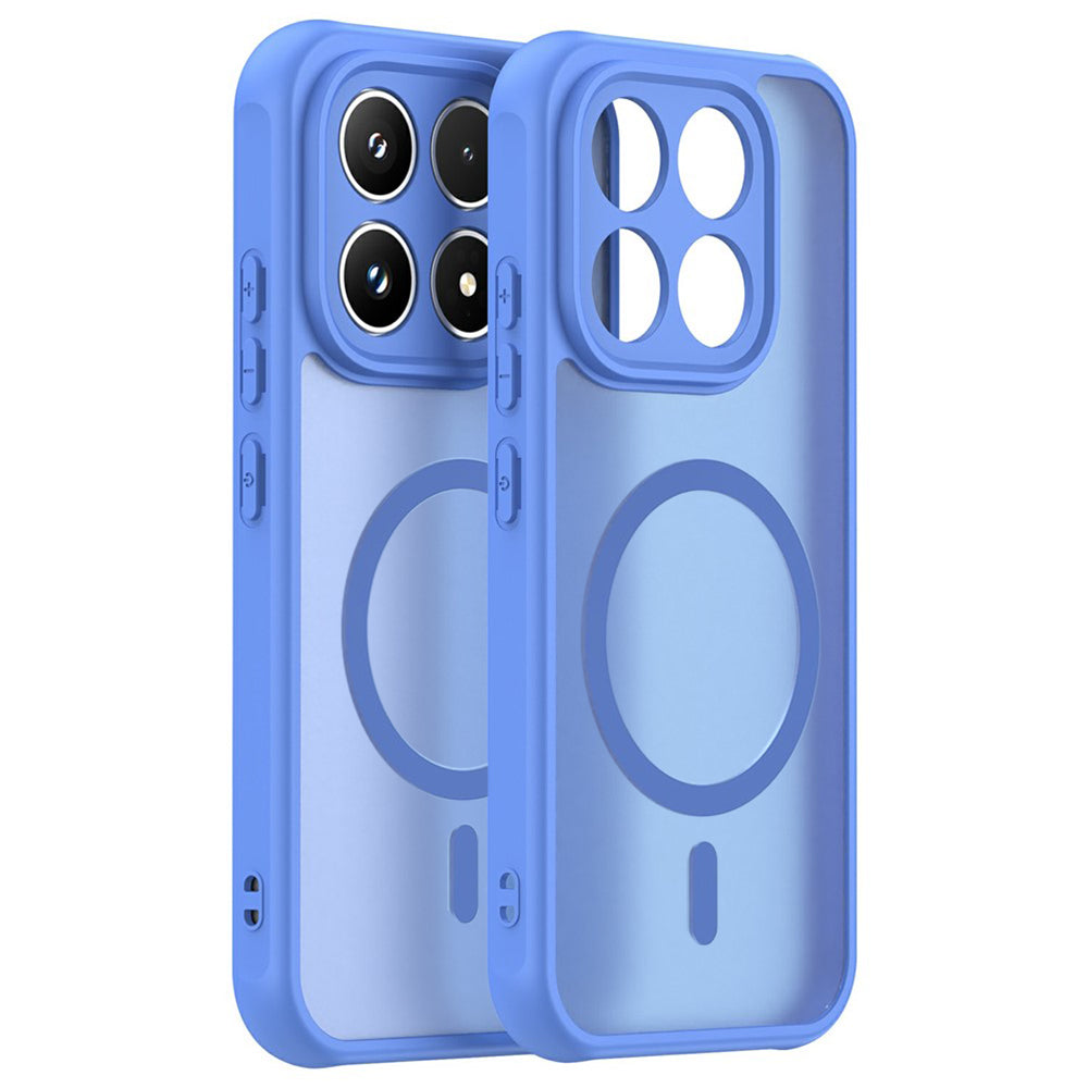 Custodia MagSafe per Xiaomi 17, Techsuit, HaloFrost II, Blu