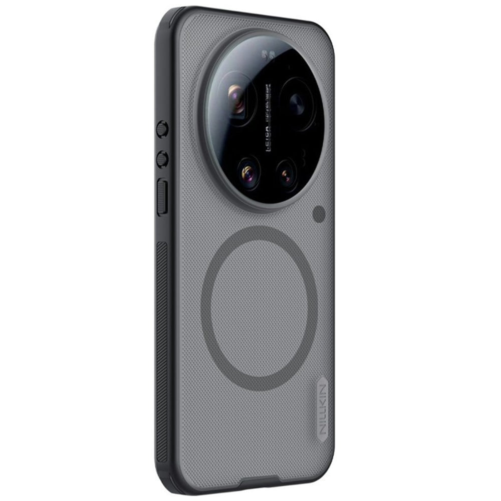 Custodia MagSafe per Xiaomi 17 Ultra, Nillkin, Super Shield Pro, Nera Trasparente Satinata