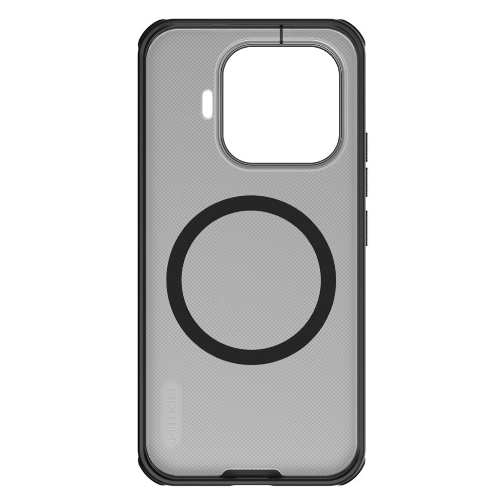 Custodia MagSafe per Xiaomi 17T, Nillkin, Super Shield Pro, Nera Trasparente Satinata