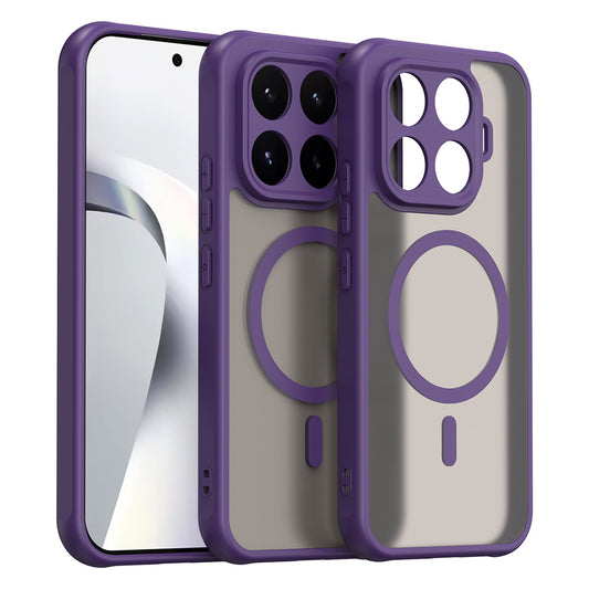 Custodia MagSafe per Xiaomi 17T, Techsuit, HaloFrost II, Viola